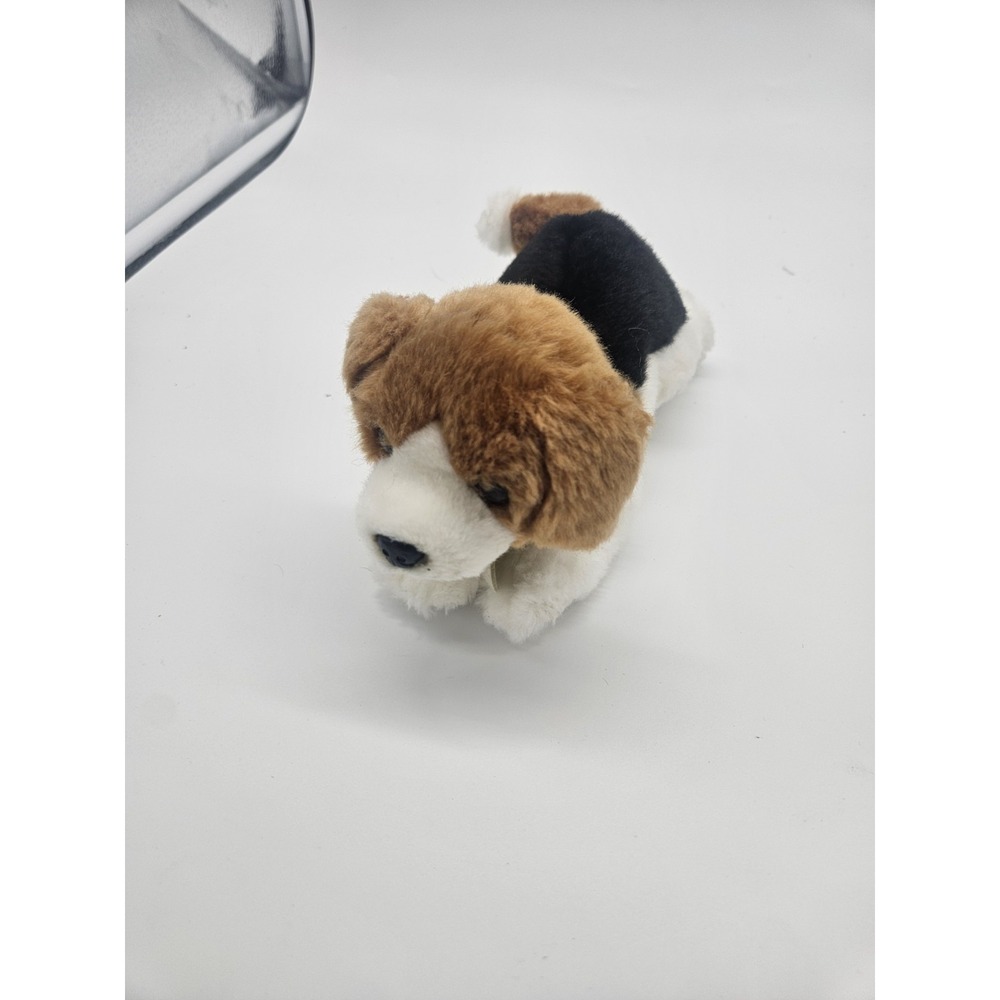 Beagle Miyoni Tots By Aurora Plush Soft White & Brown Dog Stuffed Animal Pup